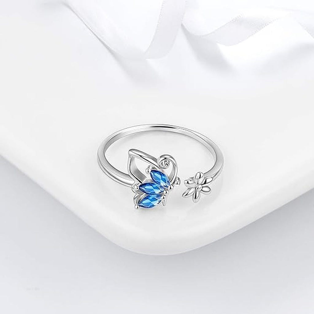 Saphir Schmetterlingsring