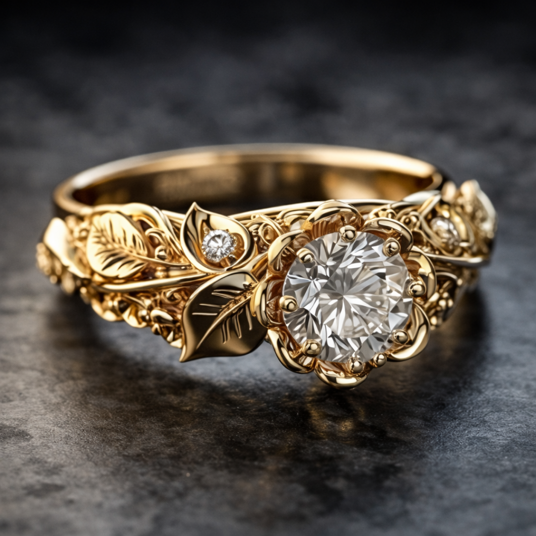 Goldblatt-Zirkonia-Ring