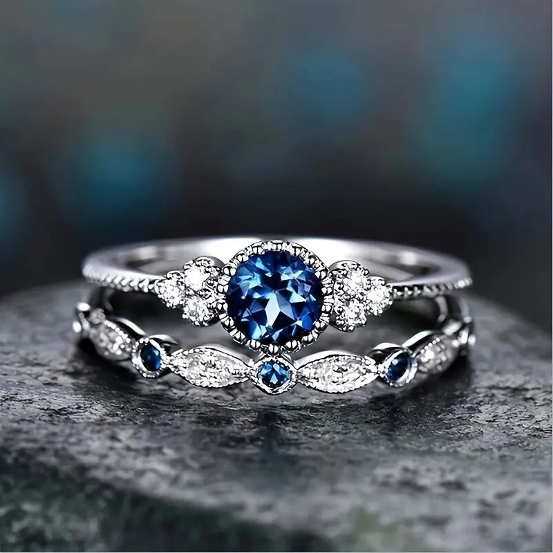 Avelisse Moraziel Weißgold-Ring-Set