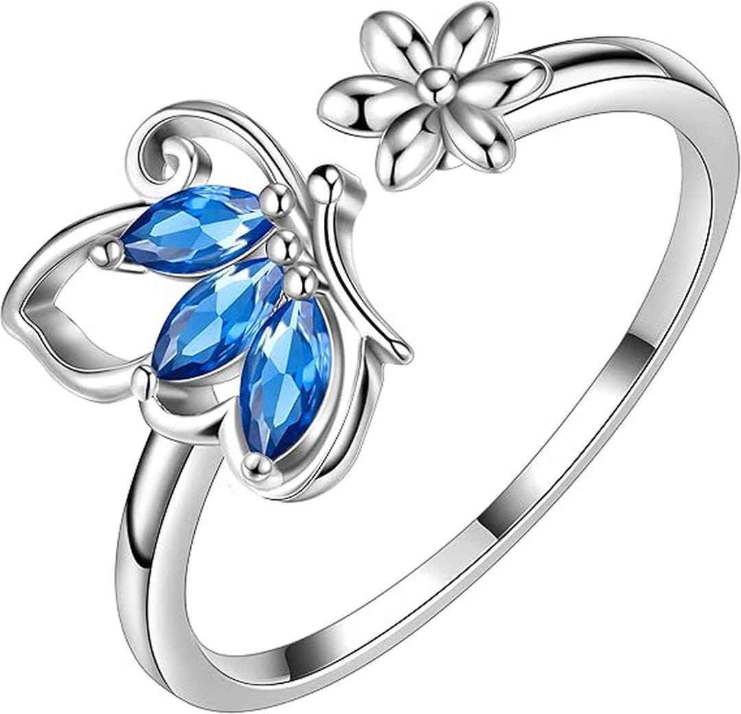 Saphir Schmetterlingsring