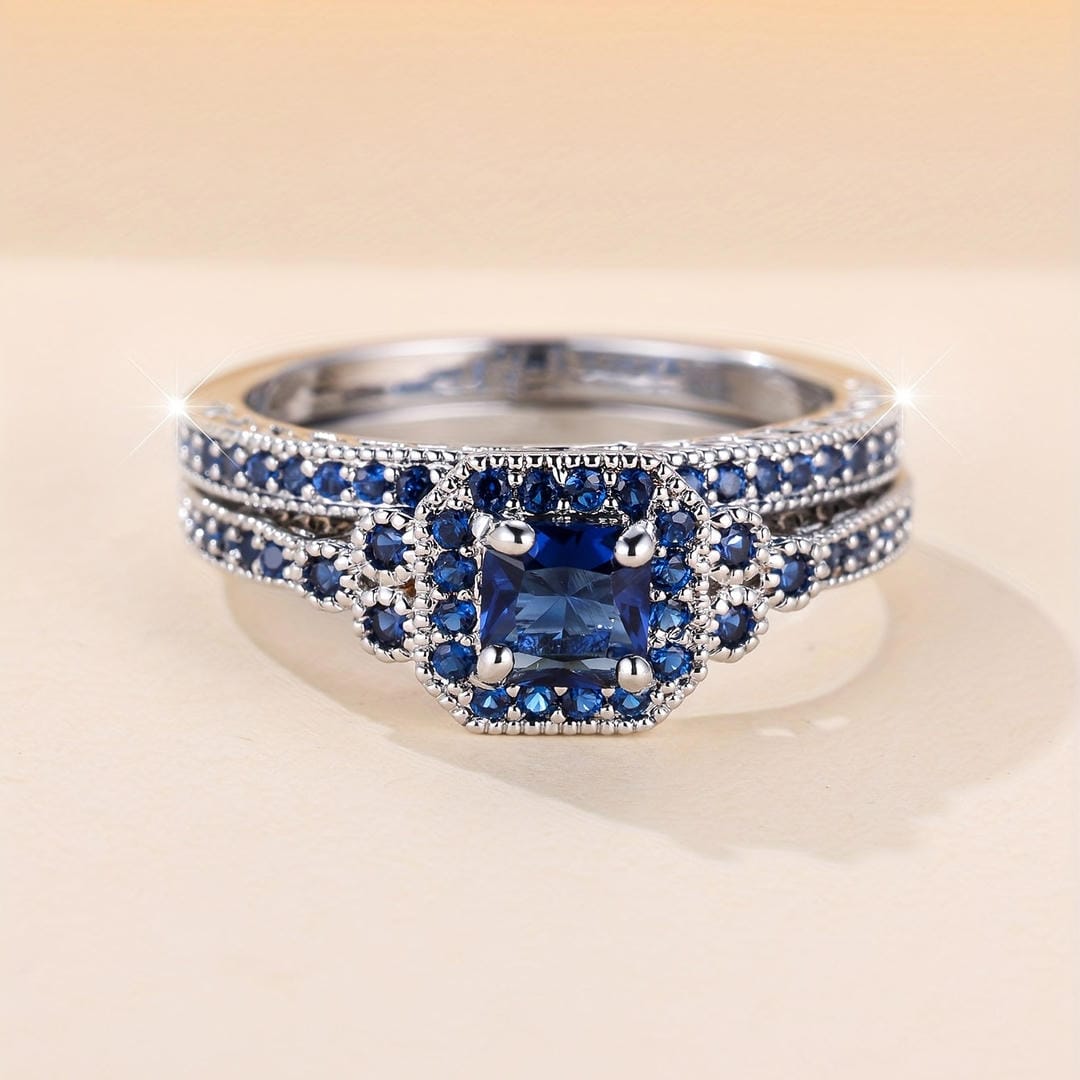 Vionetta Saphir Mosaik Ring Set