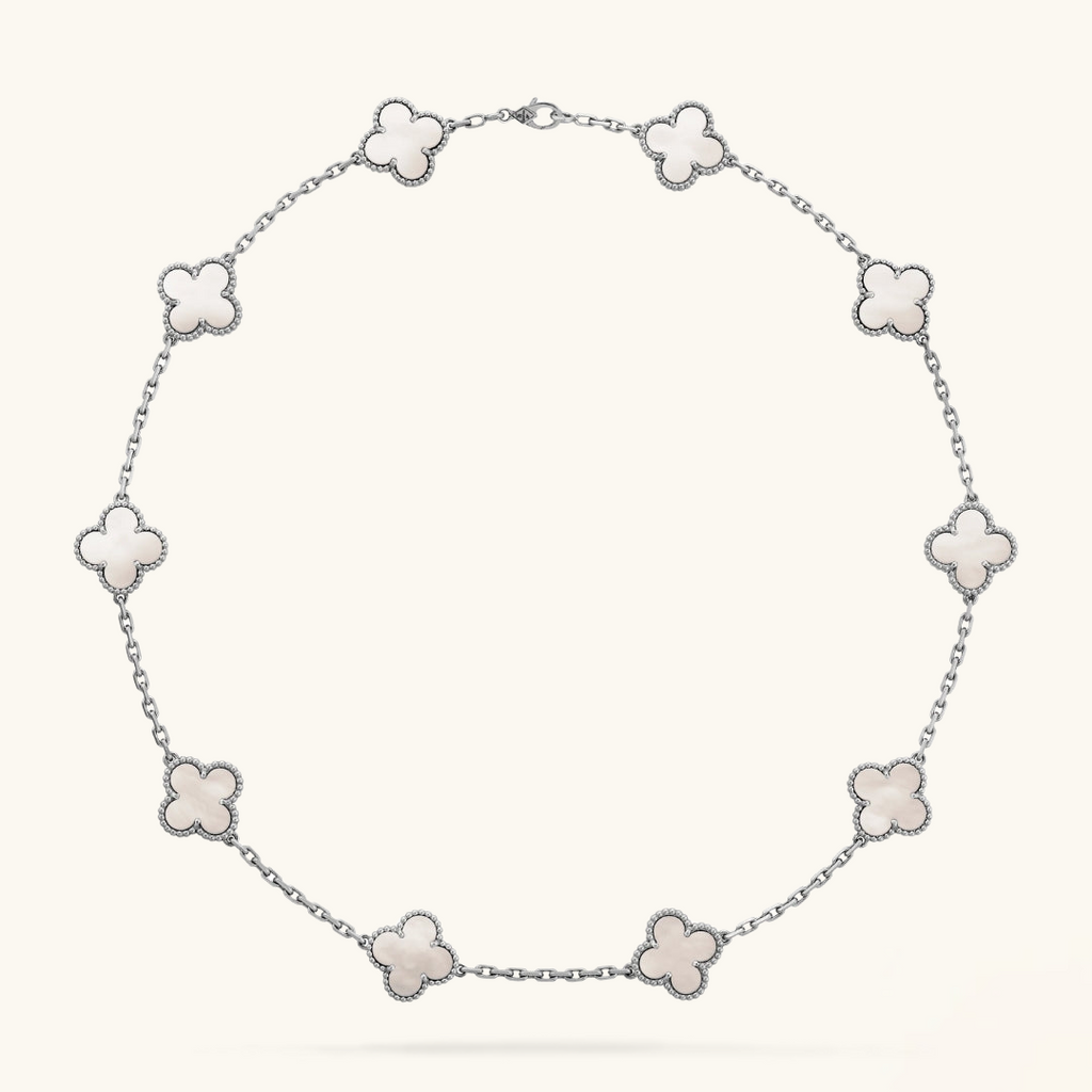 CLOVER | Halskette 10-Motiv Silber