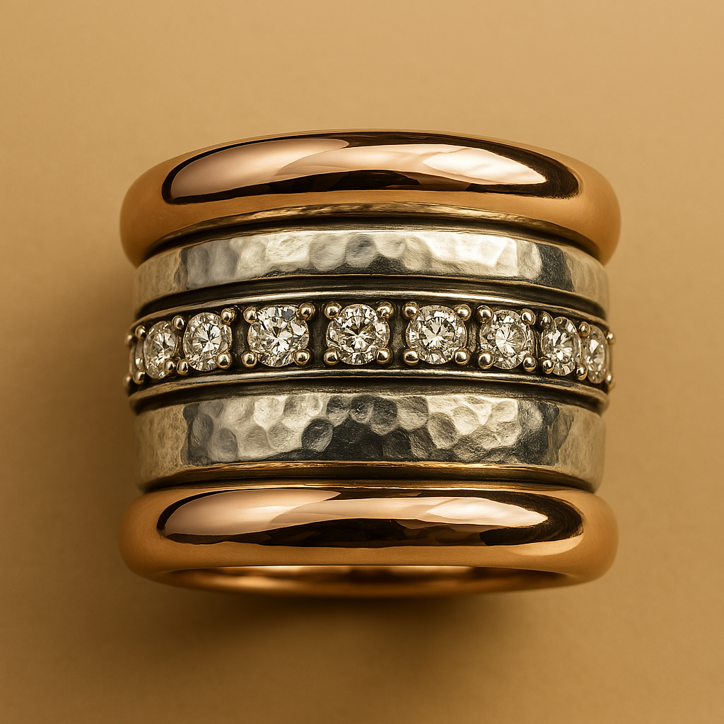 Vintage Schichtdicker Goldring