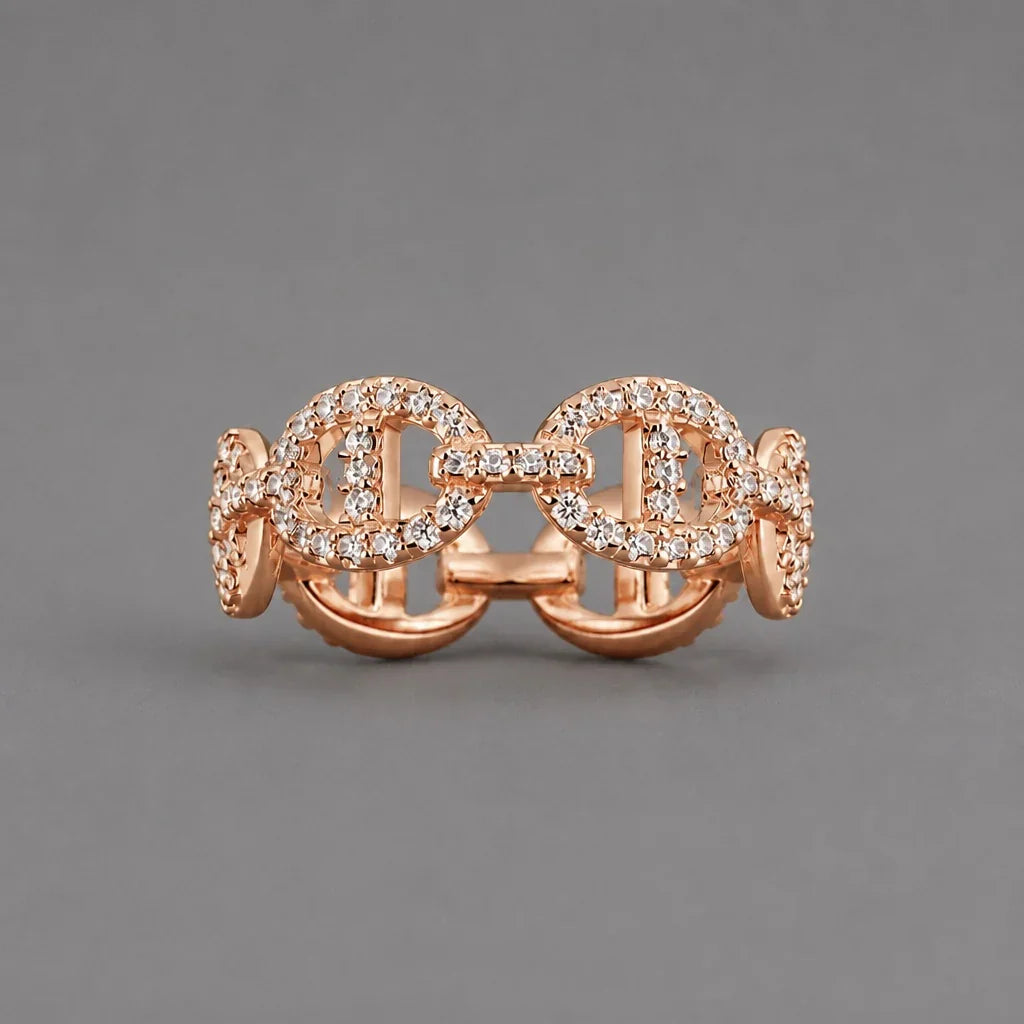 Isla Marina Gold Kristalle Ring