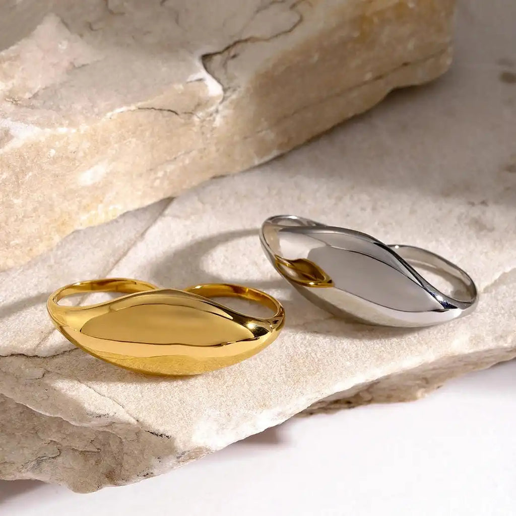 Zeitloser Gold-Doppelring