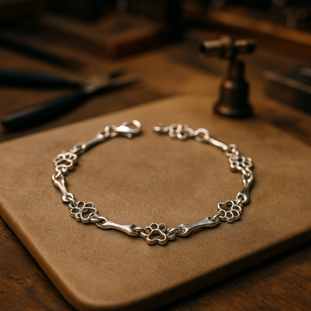 Hundepfoten Charm-Armband