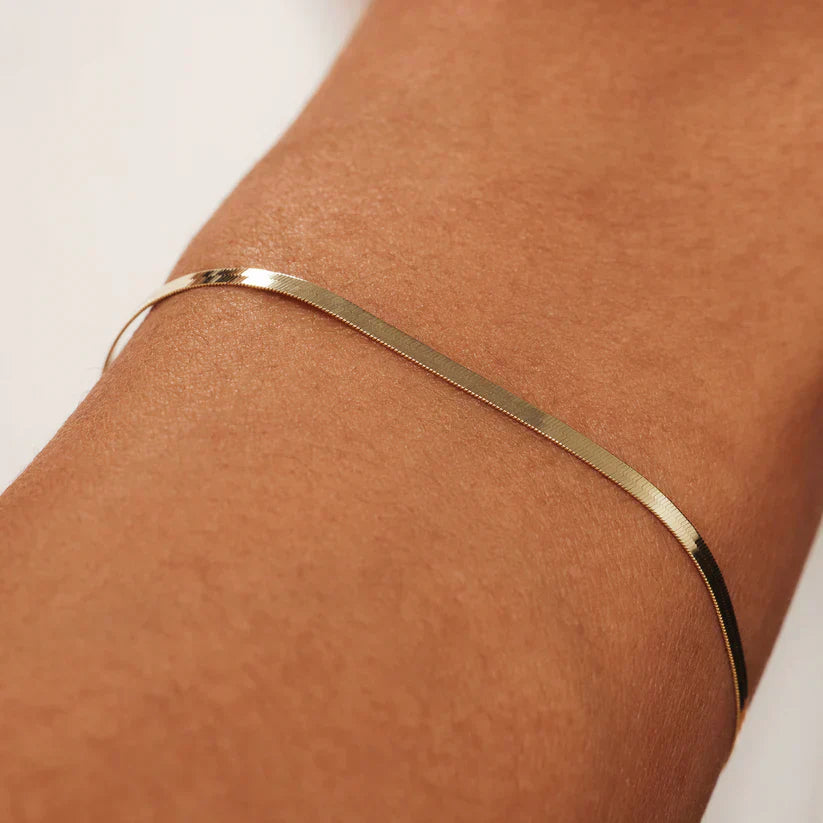 Soleil Serpent Gold Slim Armband
