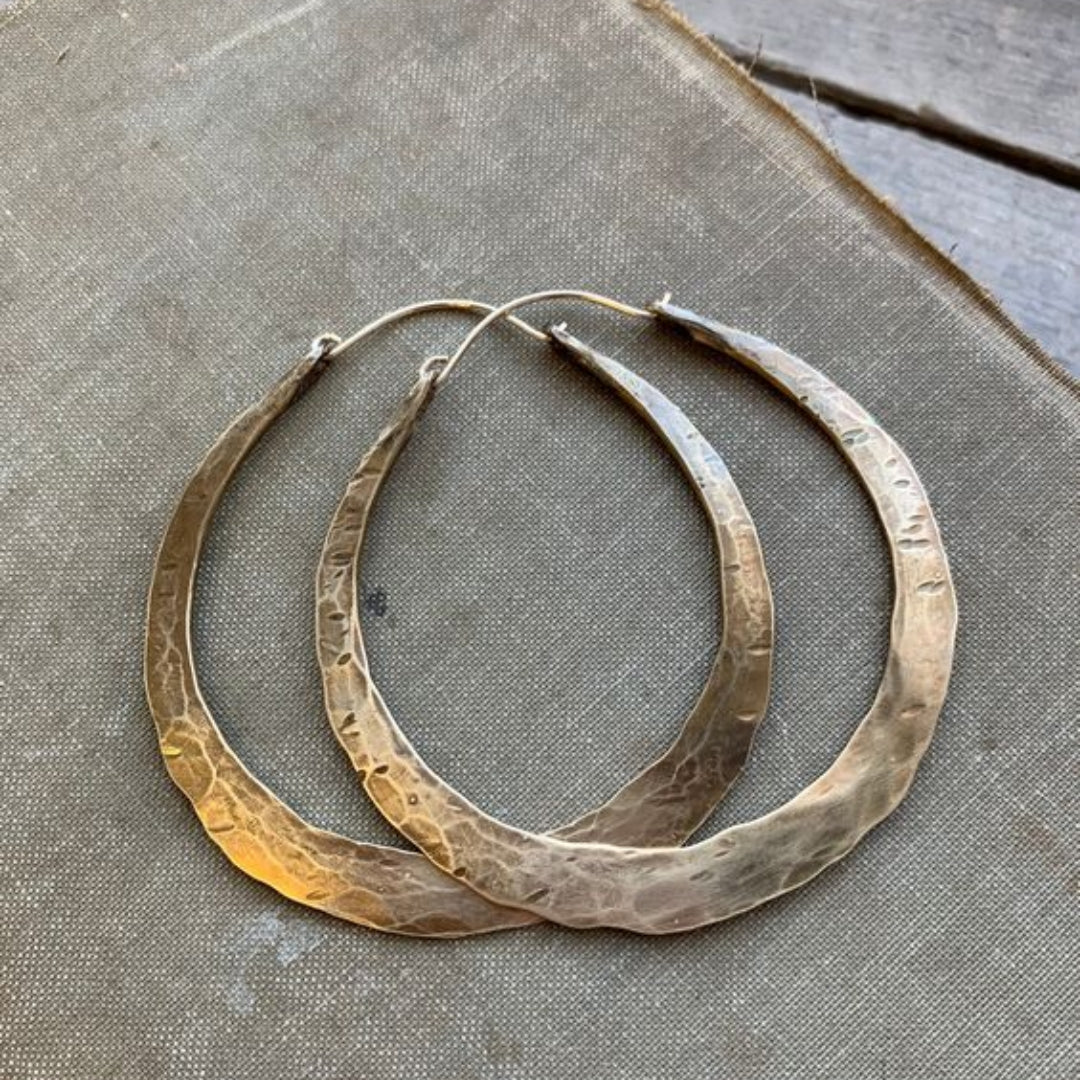 Antike Loop Gold Ohrringe