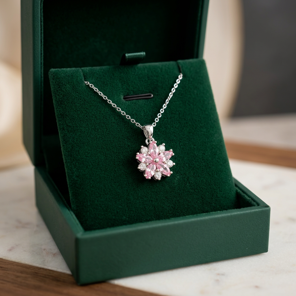 Kirschblüten Elegante Halskette