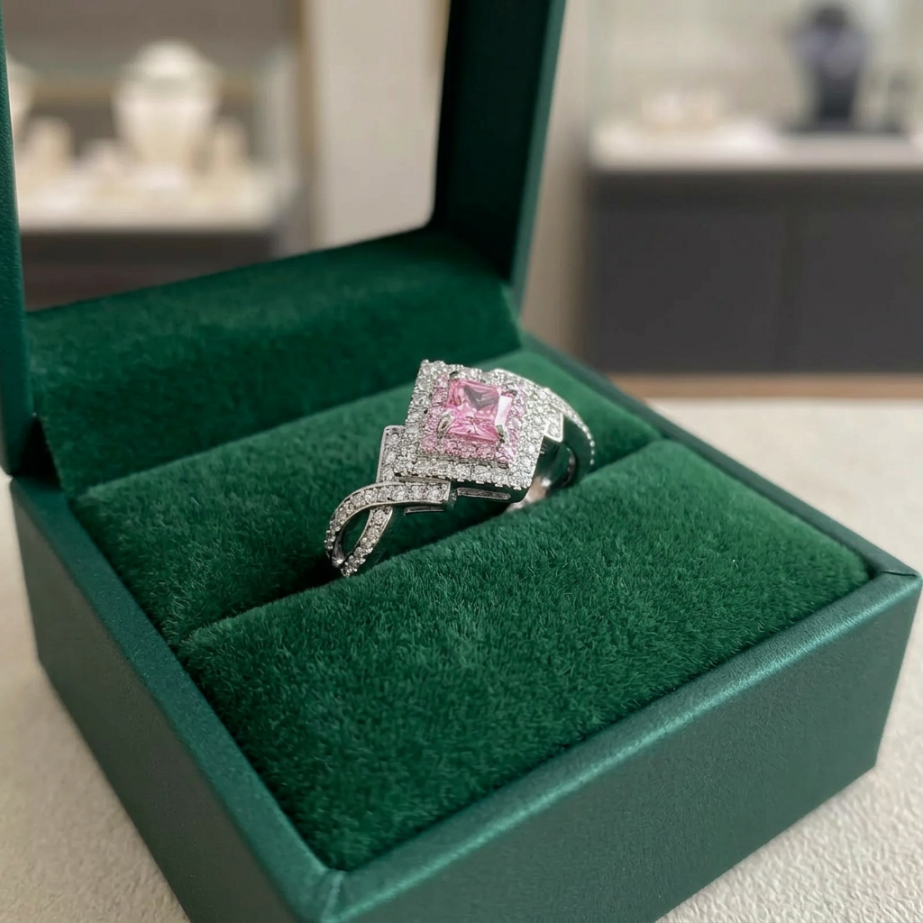 Couture Pave Quadrat Ring