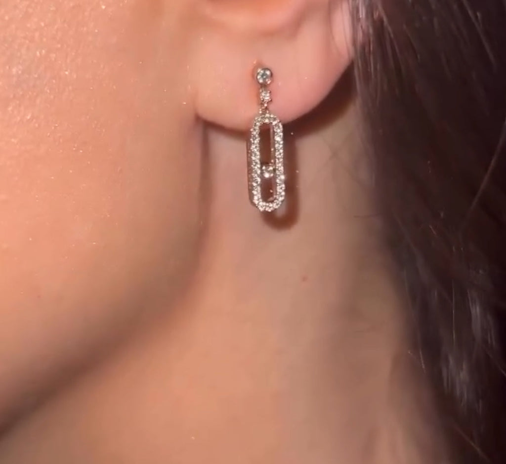 EXCLUSIVE | Ohrringe Myla Diamanté Hoop