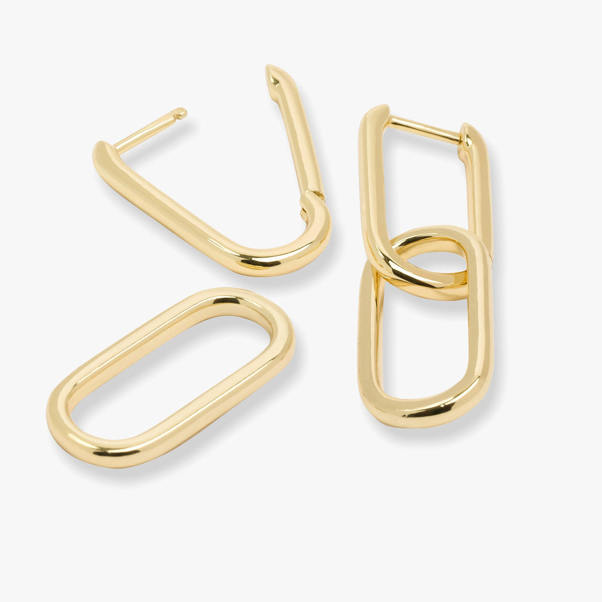 Link Drop Hoop Ohrringe
