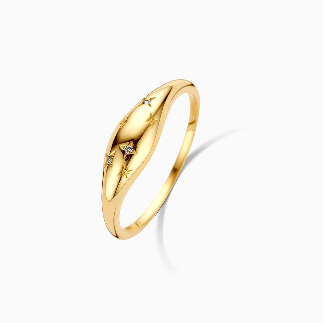 Diamant-Dome Vintage Goldring