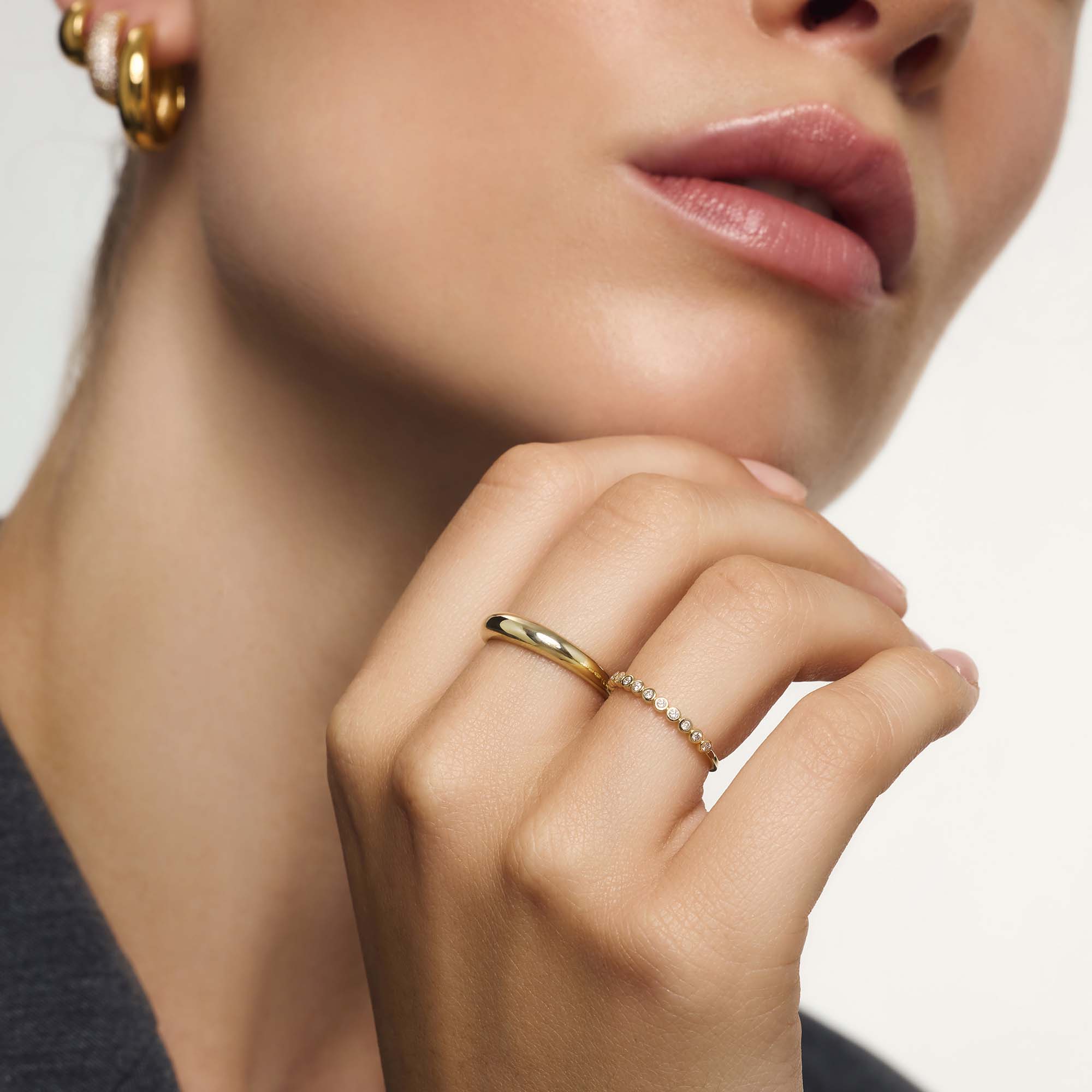 Zeitlose Kristalle Statement-Ring