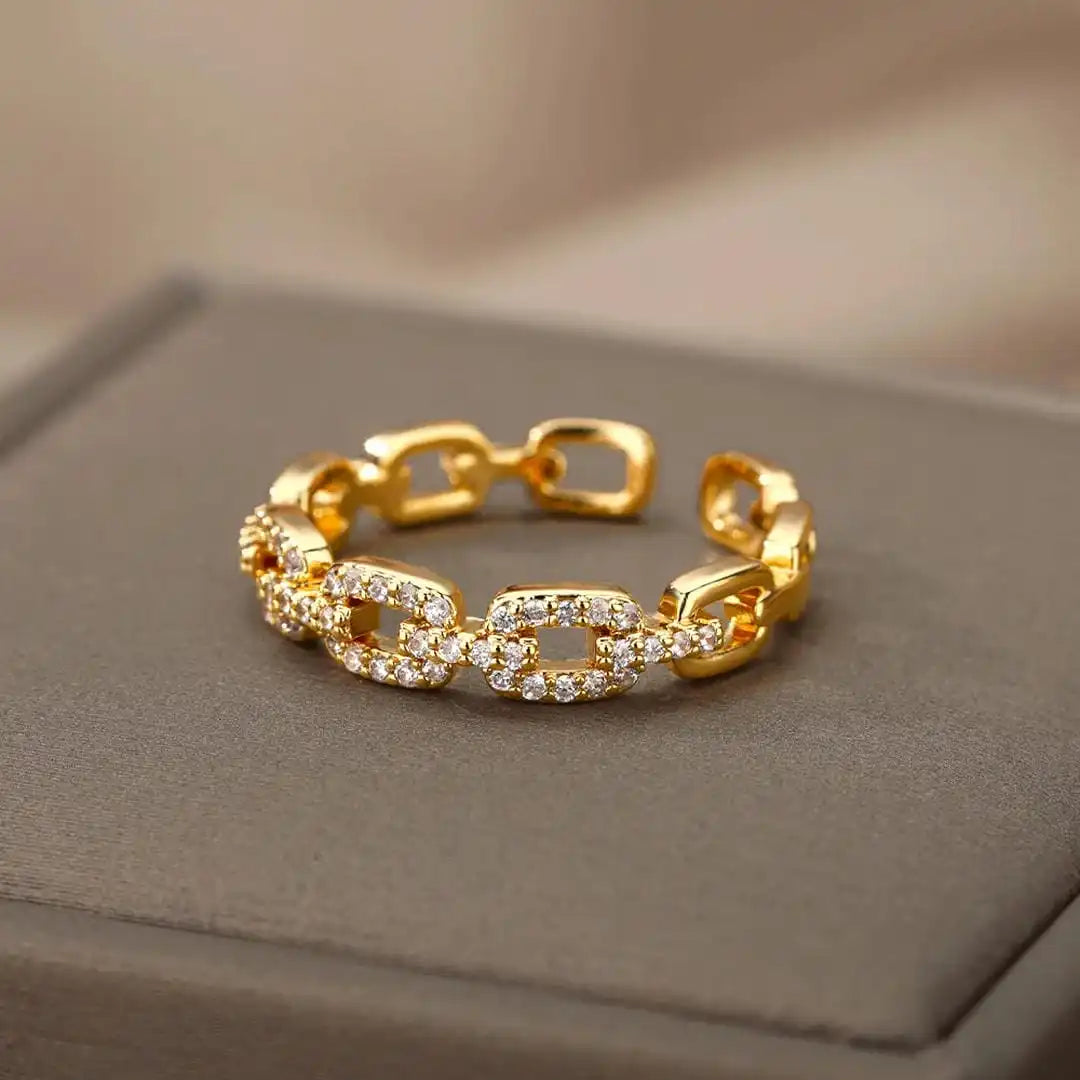 Verona Link Chain Verstellbarer Ring