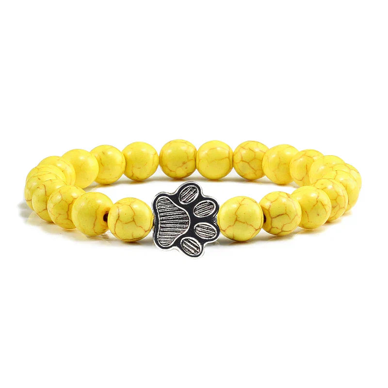 Kristall-Pfoten Perlenarmband