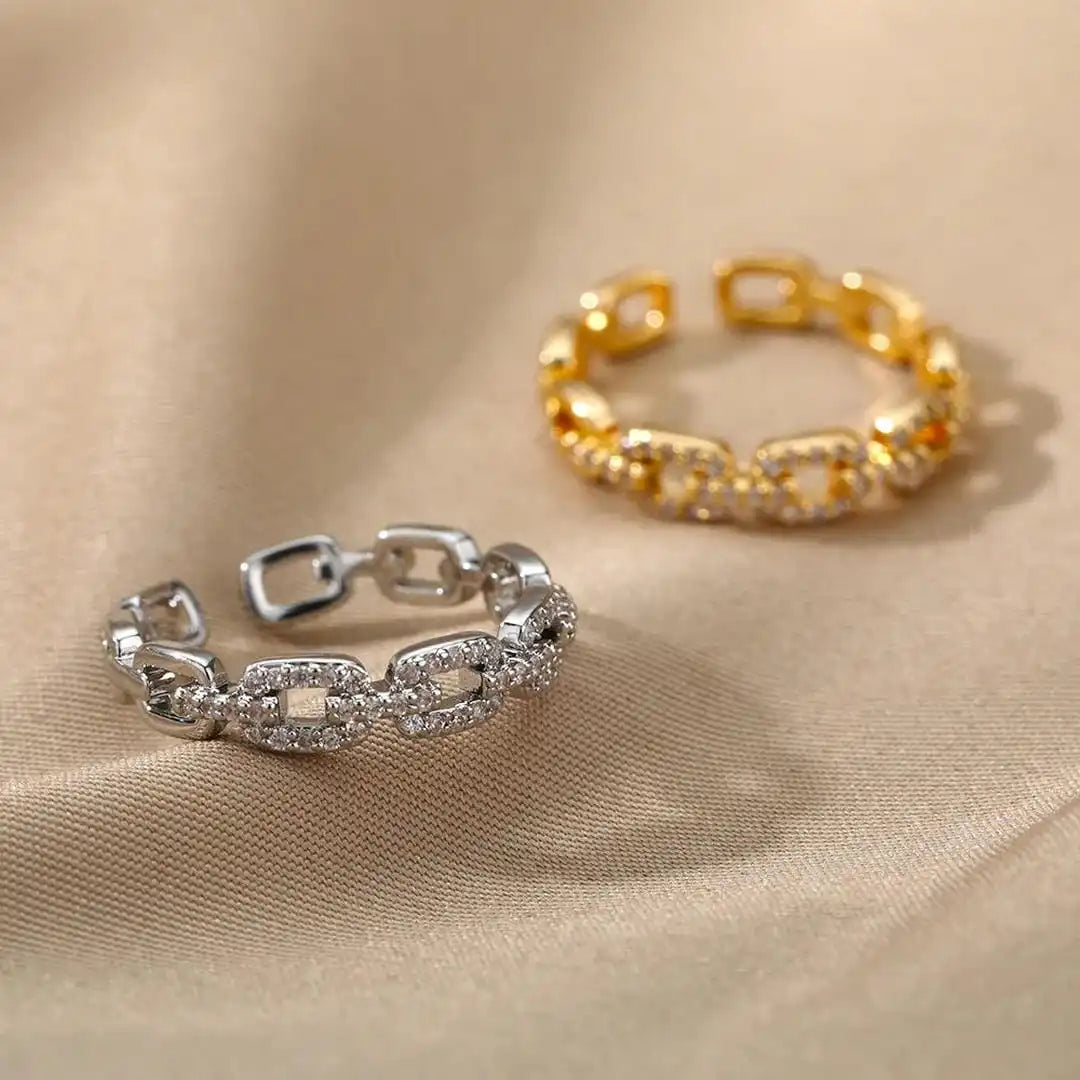 Verona Link Chain Verstellbarer Ring