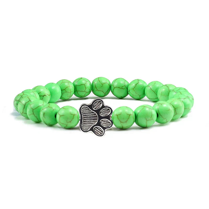 Kristall-Pfoten Perlenarmband