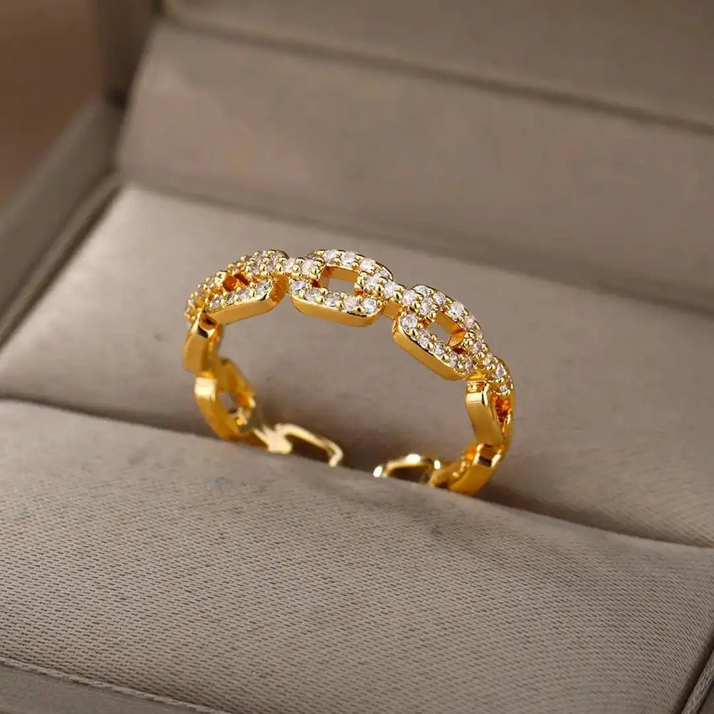 Verona Link Chain Verstellbarer Ring