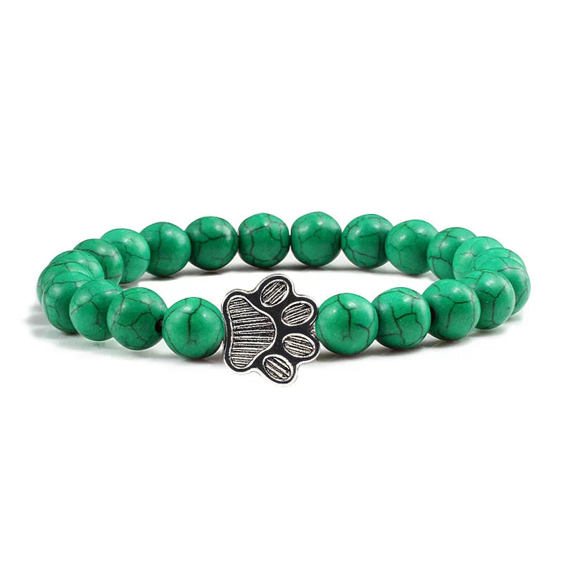 Kristall-Pfoten Perlenarmband