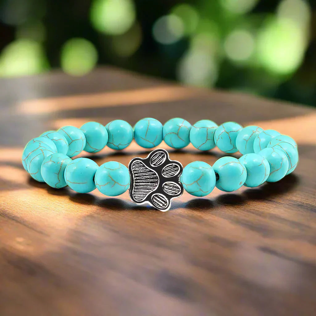 Kristall-Pfoten Perlenarmband