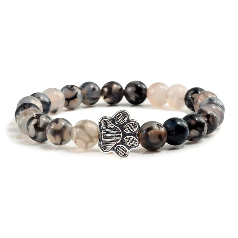 Kristall-Pfoten Perlenarmband
