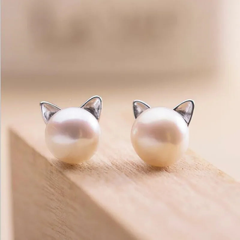 Perlen-Katzen-Ohrringe