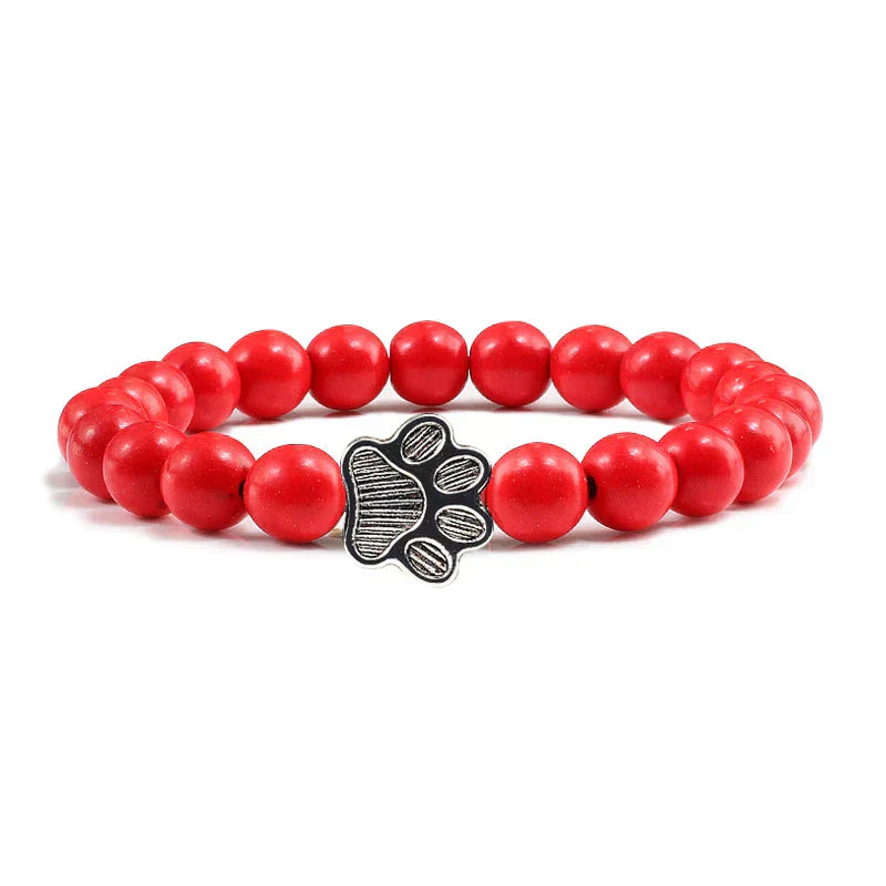 Kristall-Pfoten Perlenarmband
