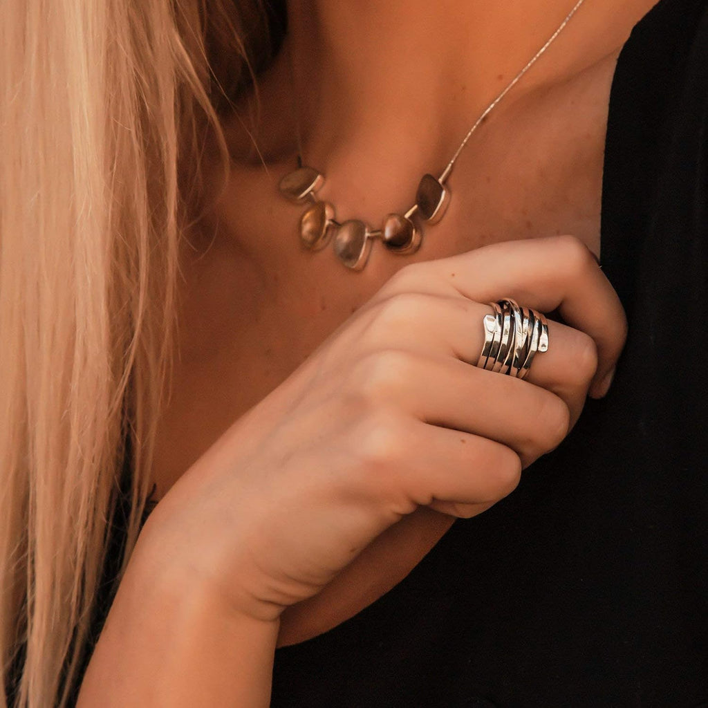 Vintage Silber Schicht Ring