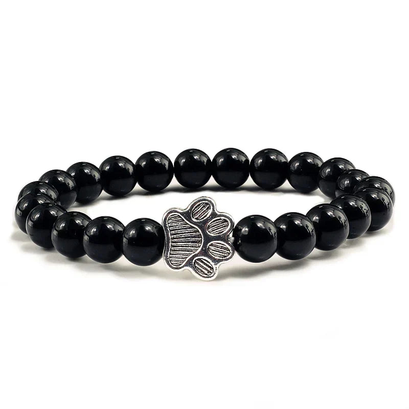 Kristall-Pfoten Perlenarmband