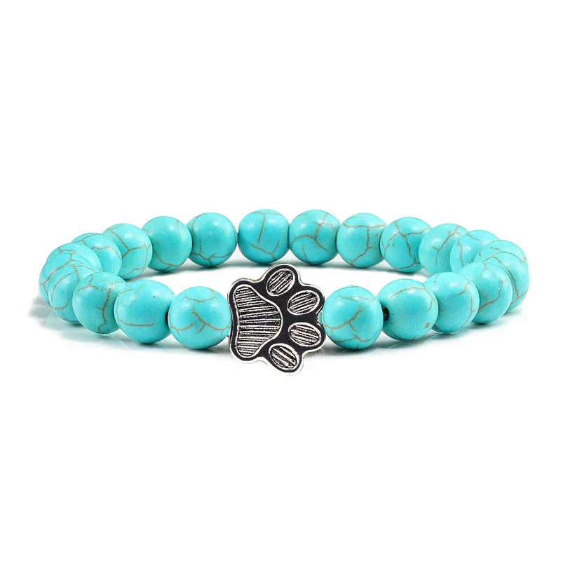 Kristall-Pfoten Perlenarmband
