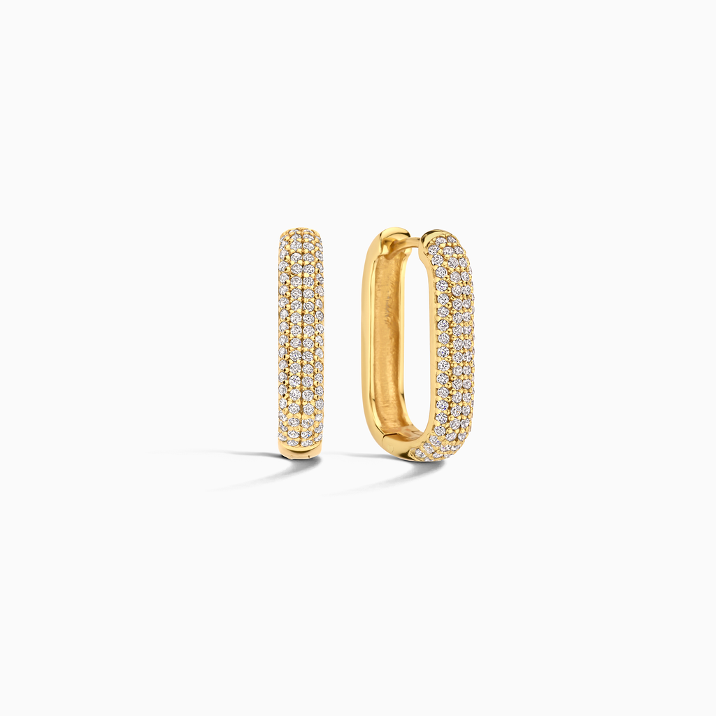 Icon Pave Crystalline Hoops