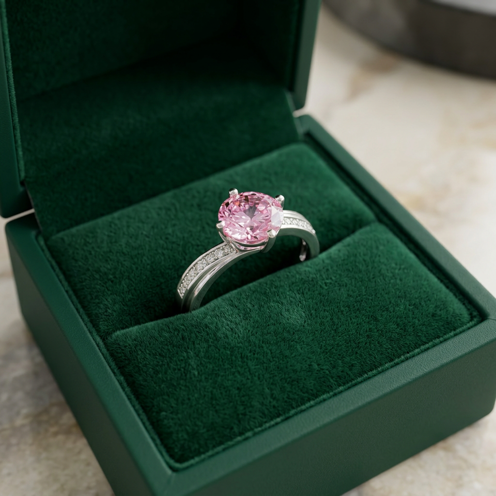 Mondlicht Pink Kontur Ring