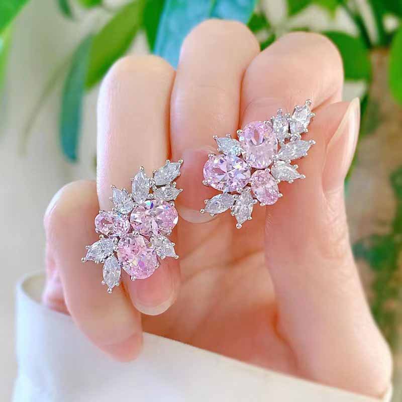 Lyra Blushbloom Rosa Ohrringe