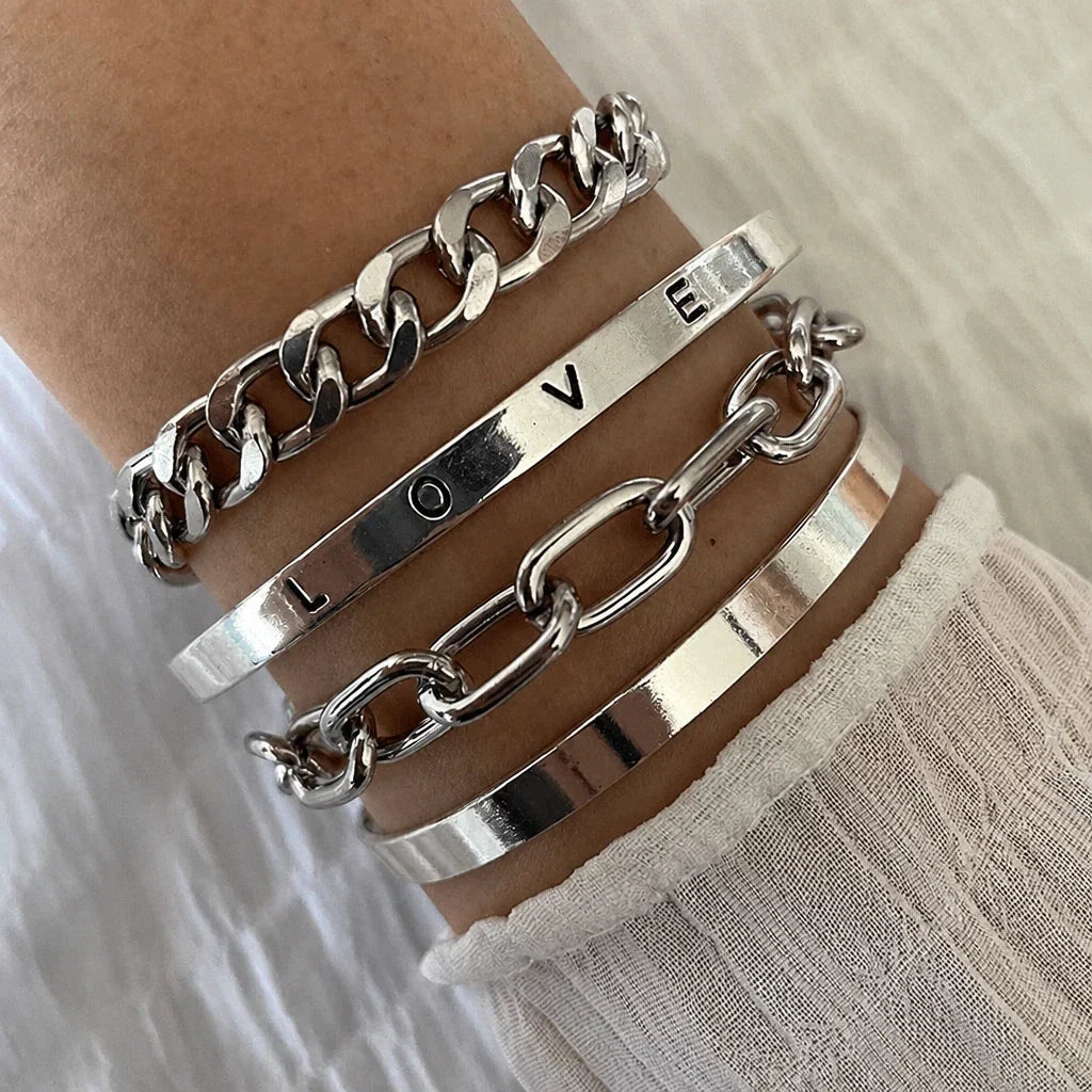 Elan Mercer Armbandset aus Weißgold