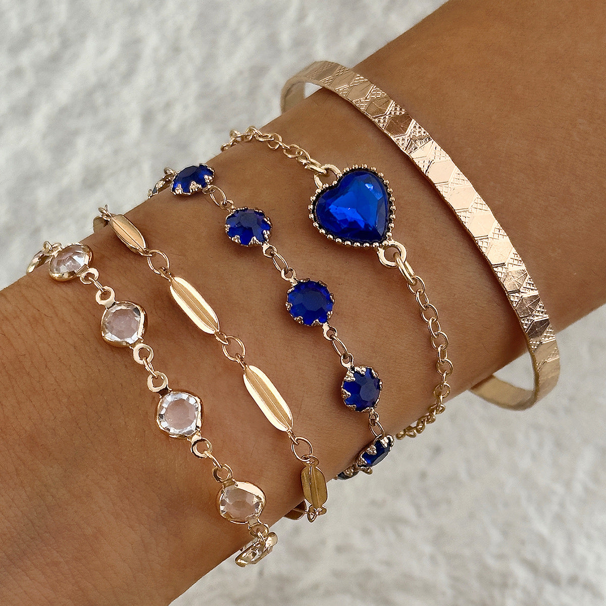 Aveline Northblue Gold Armband Set