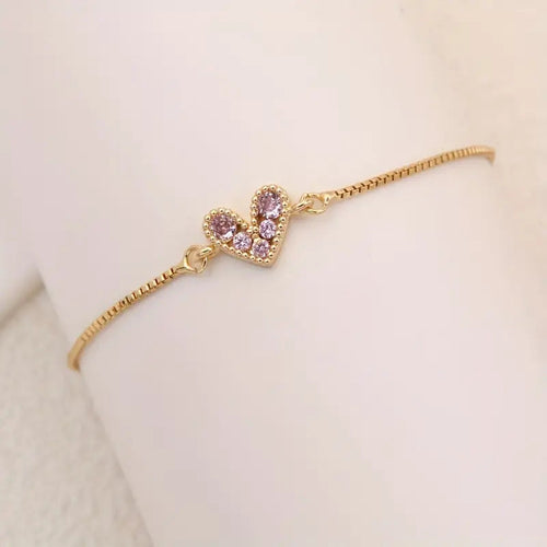 Blush Love Rosa Herz Armband
