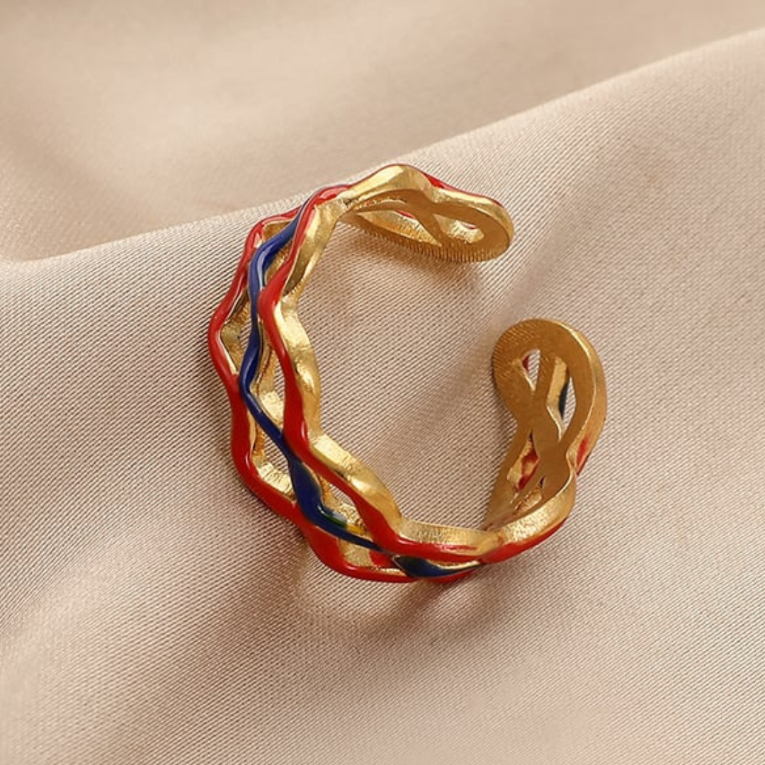 Eleganter Edelstahlring