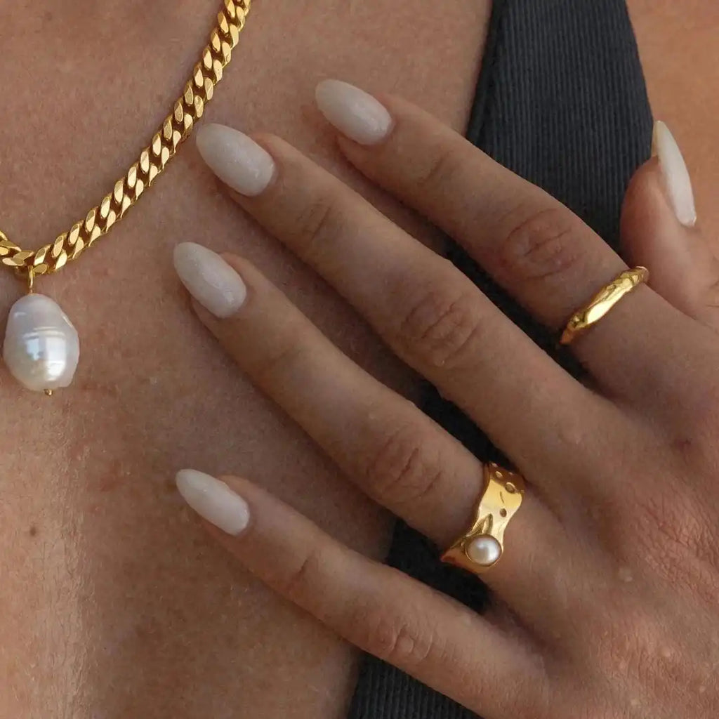Vintage Goldperlenring