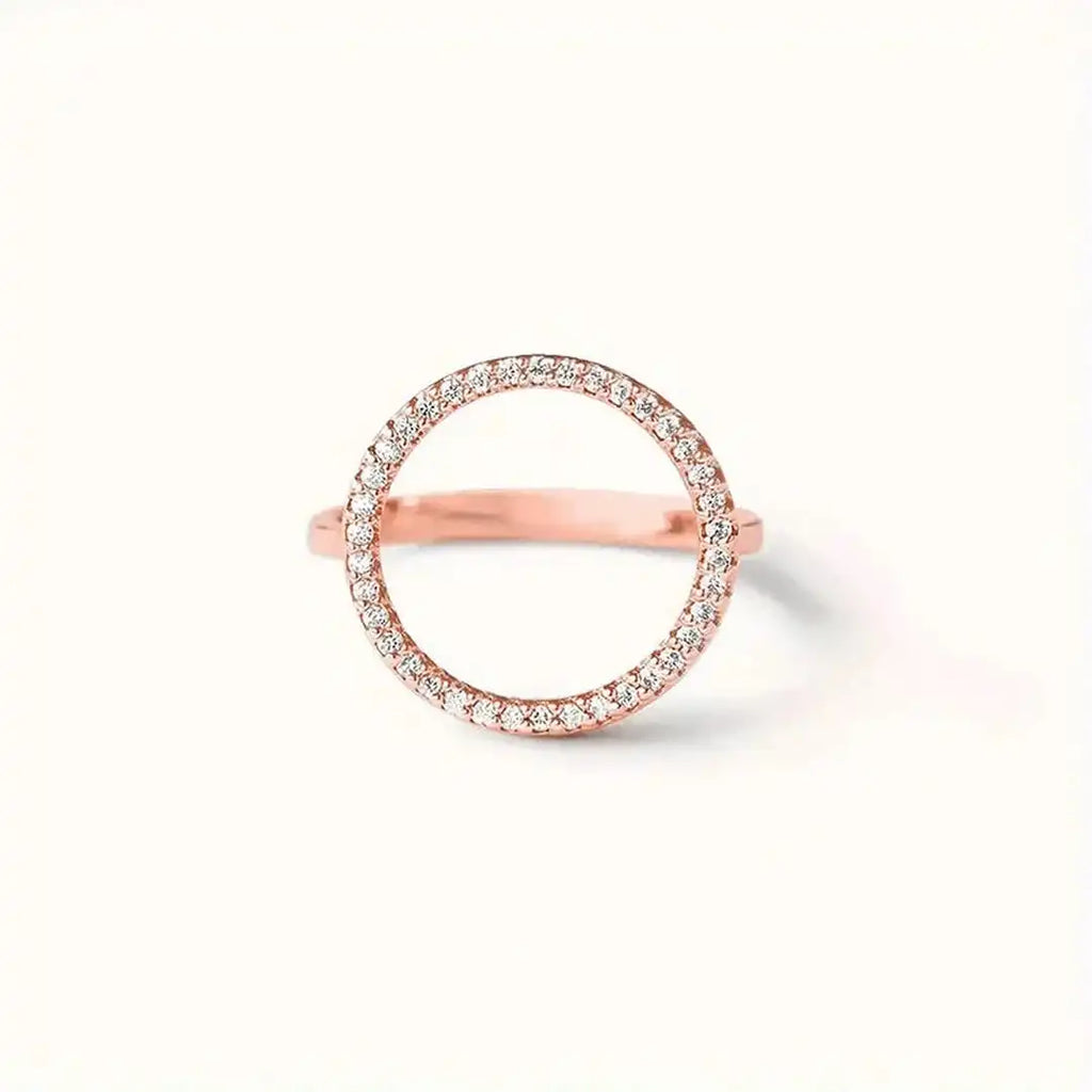 Runder Cubic Zirconia Ring