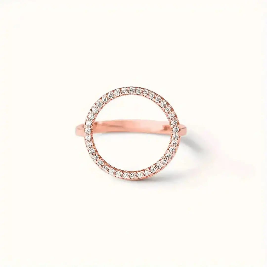 Runder Cubic Zirconia Ring