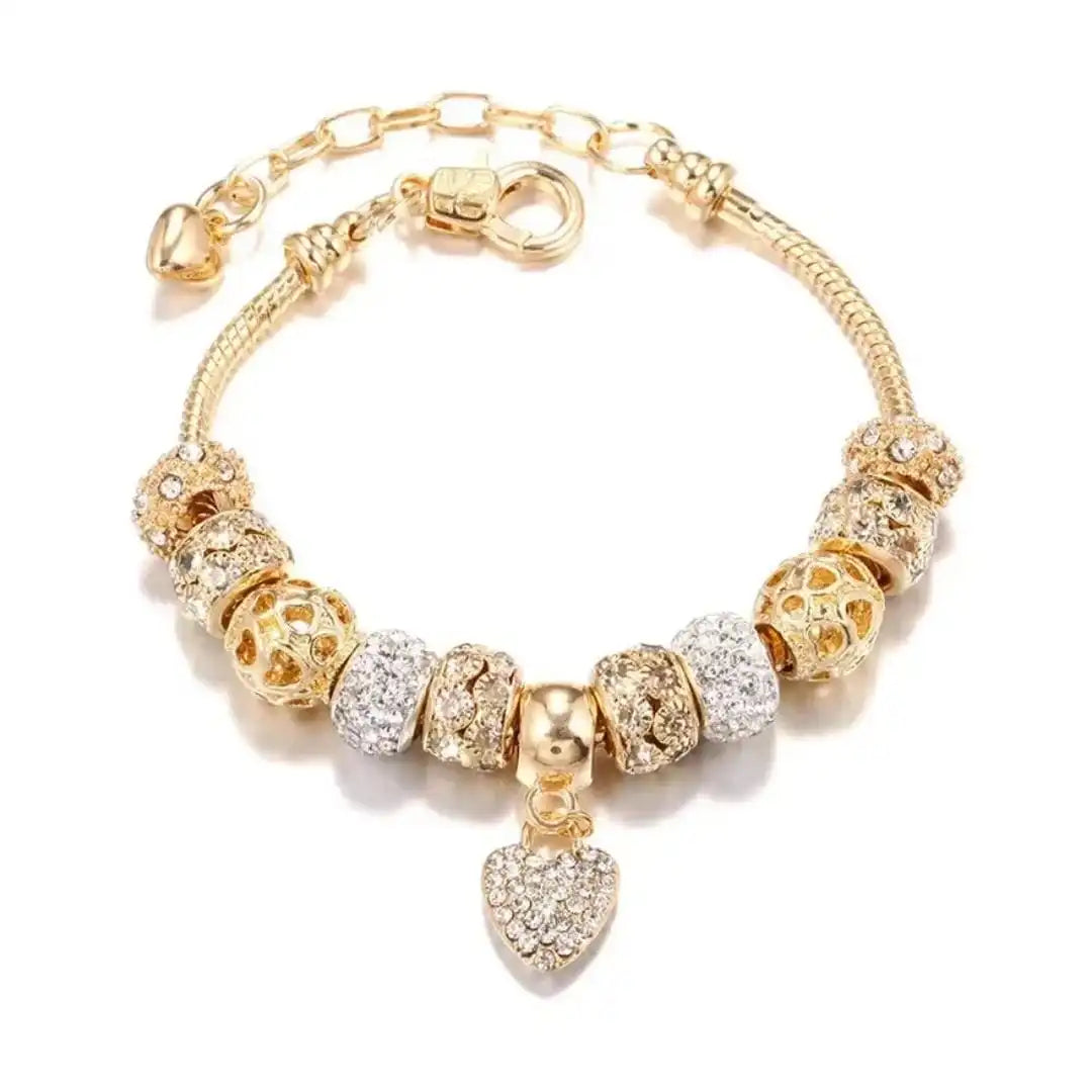 Chunky Gold Herzarmband