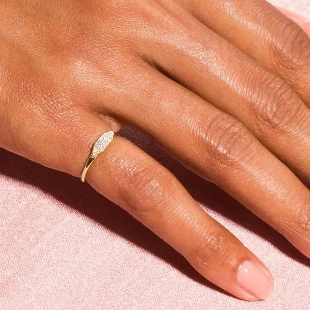 Pavé Marquise Stapelring