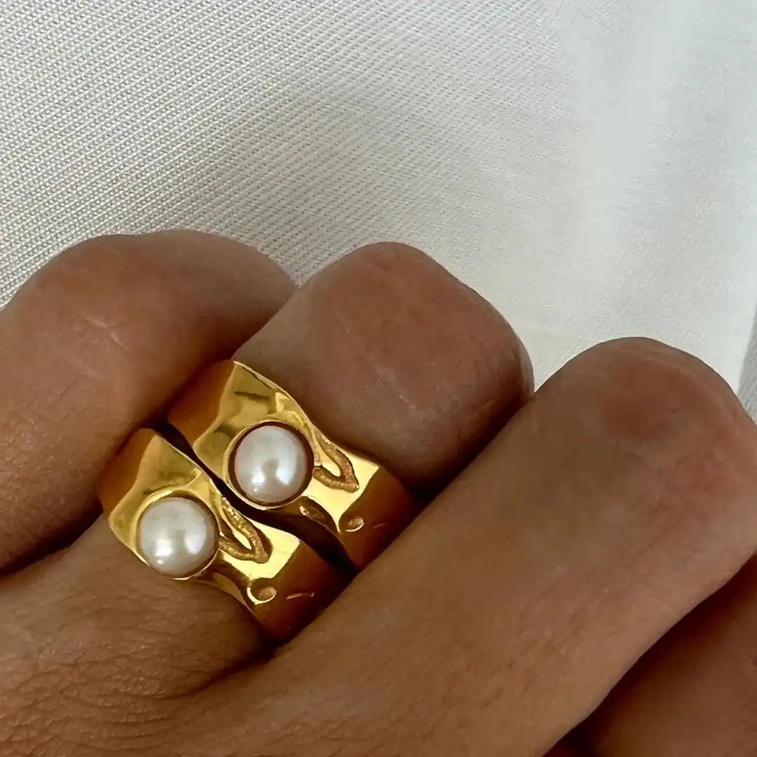 Vintage Goldperlenring