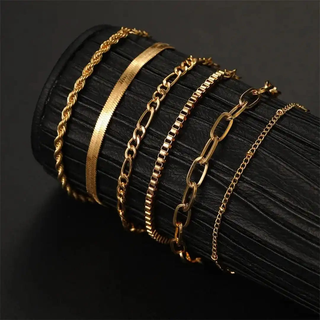 Boho Retro Kubanisches Armband Set