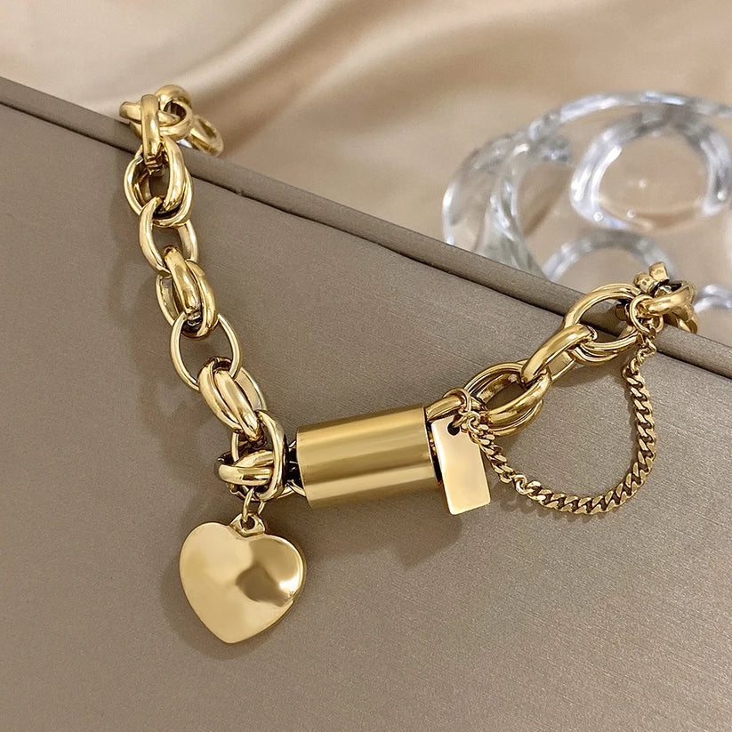 Herzlicher Gold Vintage-Armband