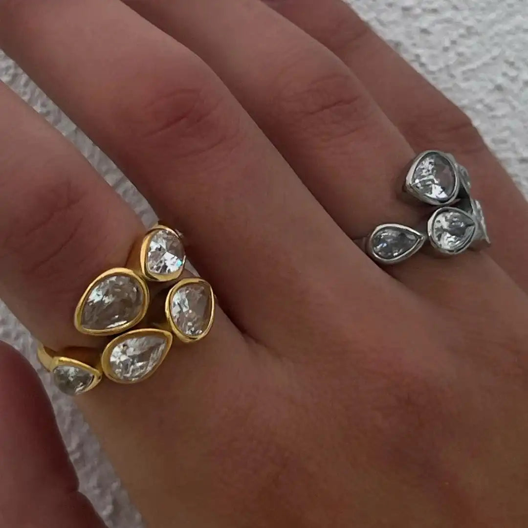 Fünfstein-Tropfen-Cluster-Ring