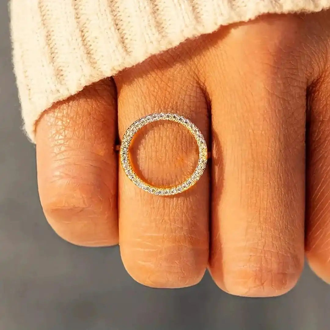 Runder Cubic Zirconia Ring