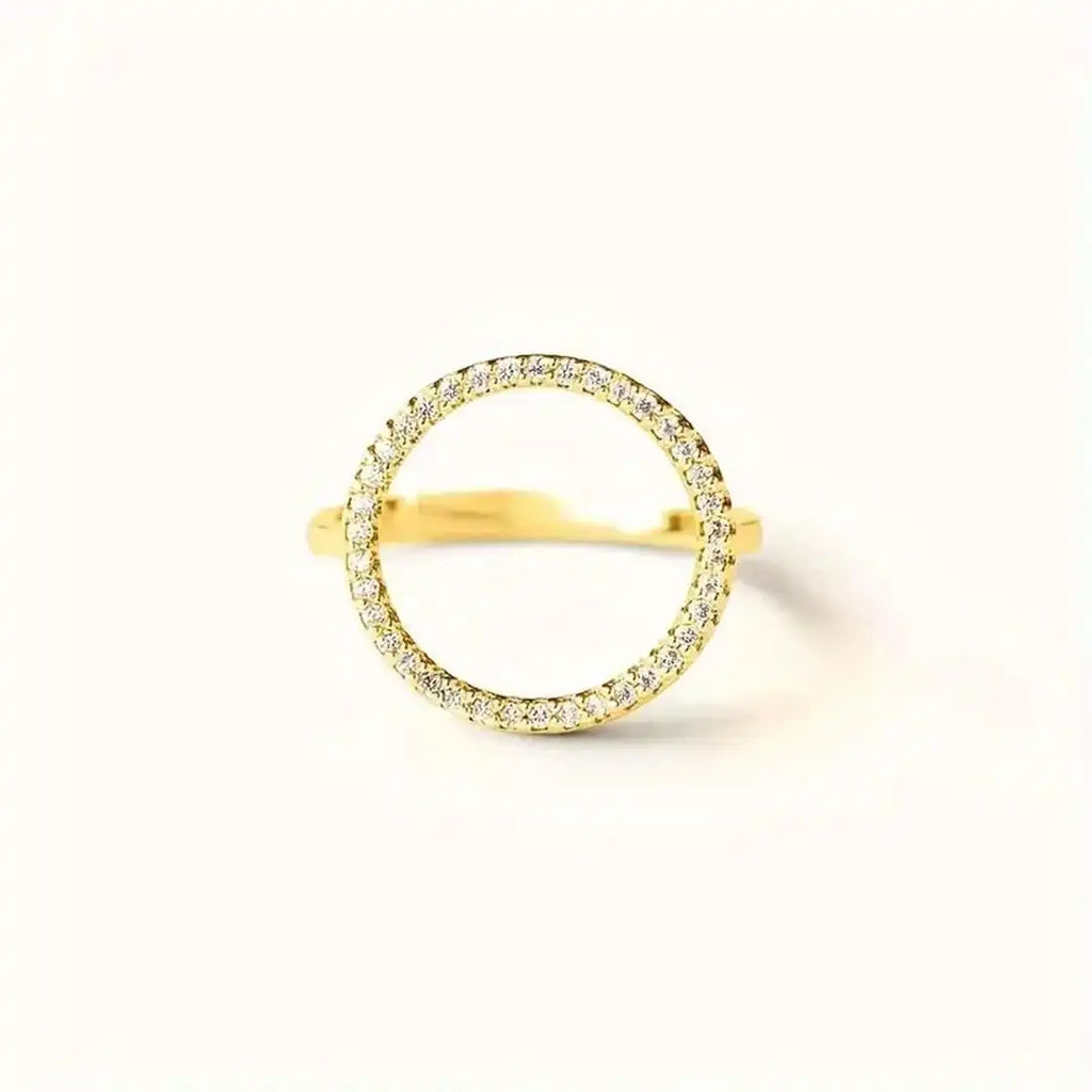 Runder Cubic Zirconia Ring