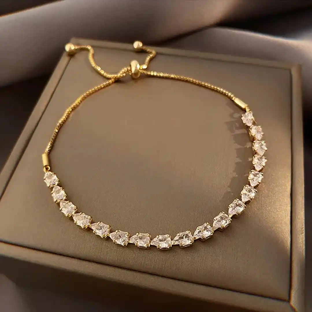 Verstellbares geometrisches Steine-Armband